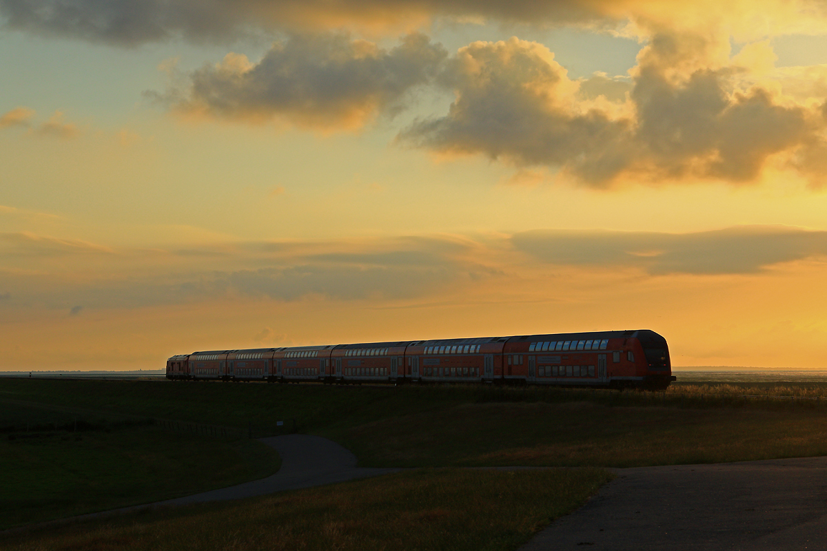 Abendstimmung am Friedrich-Wilhelm-Lübke-Koog